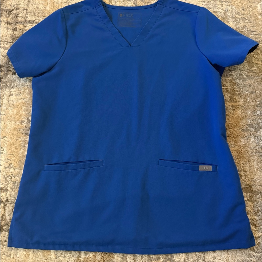 Figs Women's Royal Blue top (Medium)